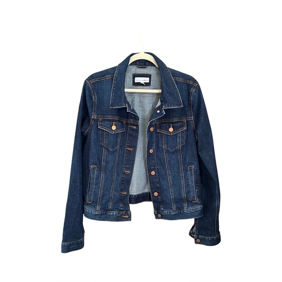 LOFT Jackets & Blazers - New Ann Taylor LOFT Classic Dark Wash Denim Jacket –Size L (fits M best)
